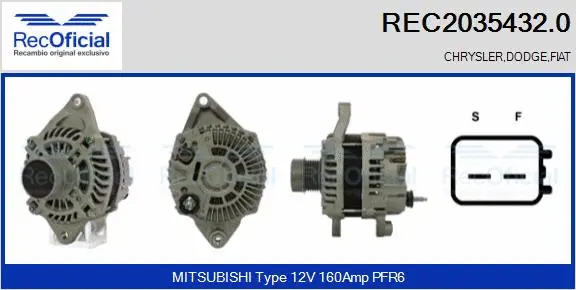 Alternator (REC2035432.0)