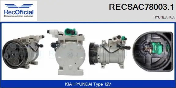 Compressor, air conditioning (RECSAC78003.1)