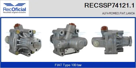 Hydraulic Pump, steering (RECSSP74121.1)