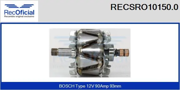 Rotor, alternator (RECSRO10150.0)