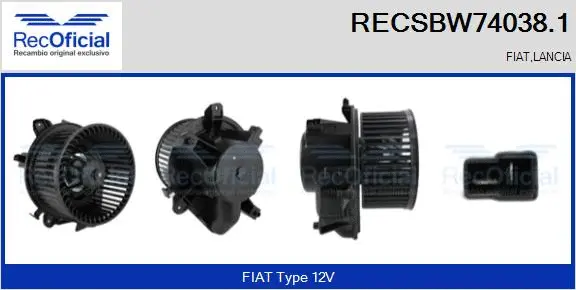 Interior Blower (RECSBW74038.1)