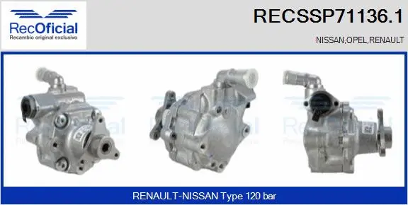 Hydraulic Pump, steering (RECSSP71136.1)