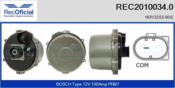 Alternator (REC2010034.0)