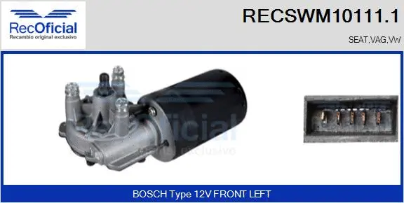 Wiper Motor (RECSWM10111.1)