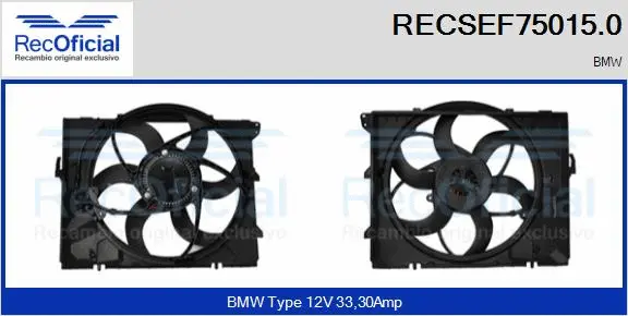 Electric Motor, radiator fan (RECSEF75015.0)