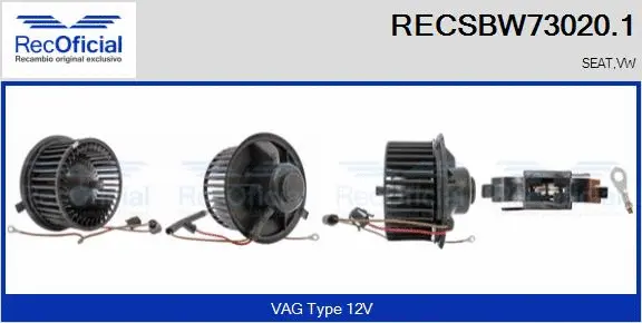 Interior Blower (RECSBW73020.1)