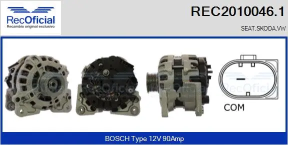 Alternator (REC2010046.1)