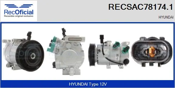 Compressor, air conditioning (RECSAC78174.1)