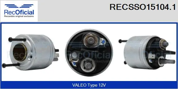 Solenoid Switch, starter (RECSSO15104.1)