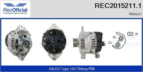 Alternator (REC2015211.1)