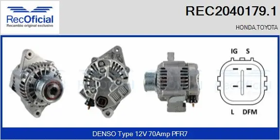 Alternator (REC2040179.1)