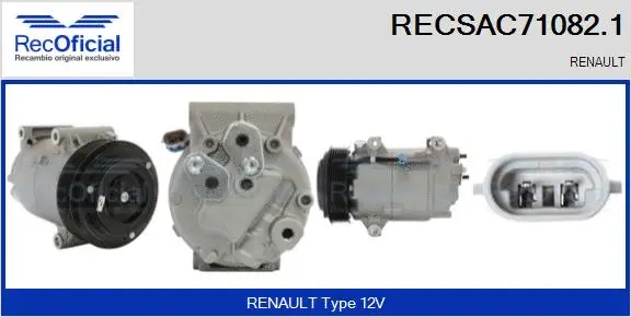 Compressor, air conditioning (RECSAC71082.1)
