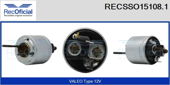 Solenoid Switch, starter (RECSSO15108.1)