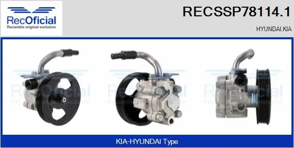 Hydraulic Pump, steering (RECSSP78114.1)