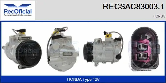 Compressor, air conditioning (RECSAC83003.1)