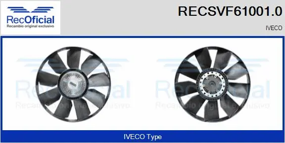 Clutch, radiator fan (RECSVF61001.0)