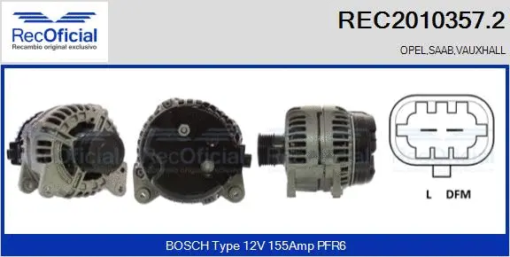 Alternator (REC2010357.2)
