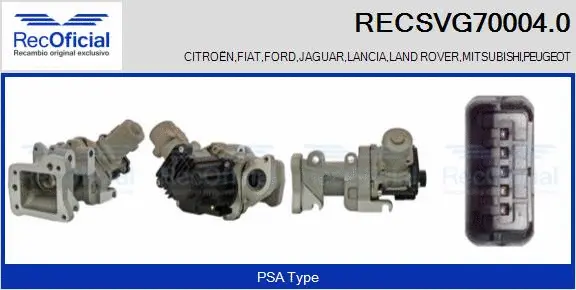 EGR Valve (RECSVG70004.0)