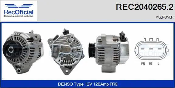 Alternator (REC2040265.2)