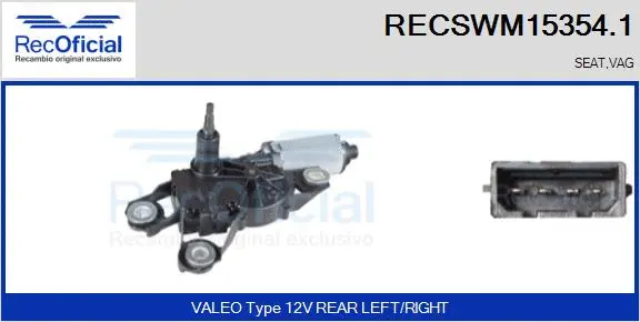 Wiper Motor (RECSWM15354.1)