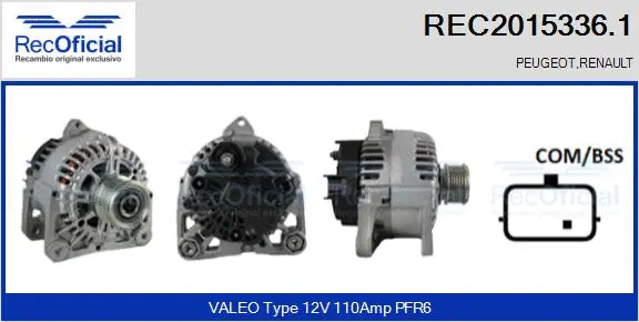 Alternator (REC2015336.1)
