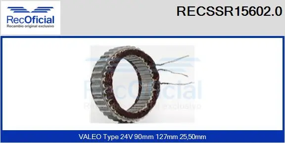 Stator, alternator (RECSSR15602.0)