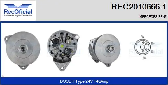 Alternator (REC2010666.1)