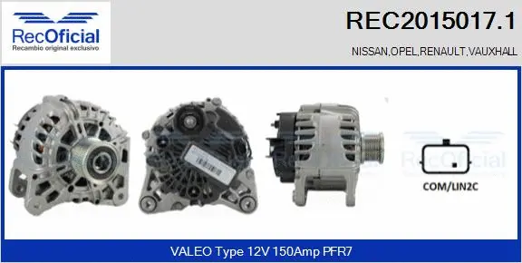 Alternator (REC2015017.1)