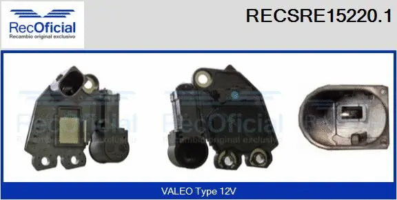 Alternator Regulator (RECSRE15220.1)