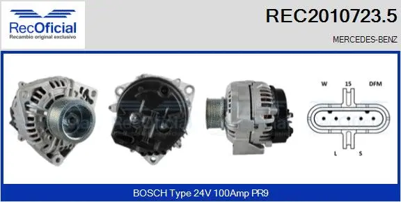 Alternator (REC2010723.5)