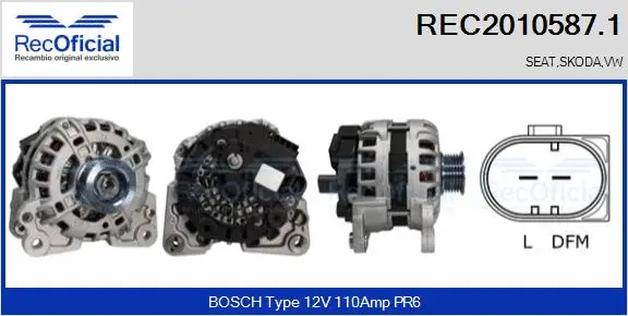 Alternator (REC2010587.1)