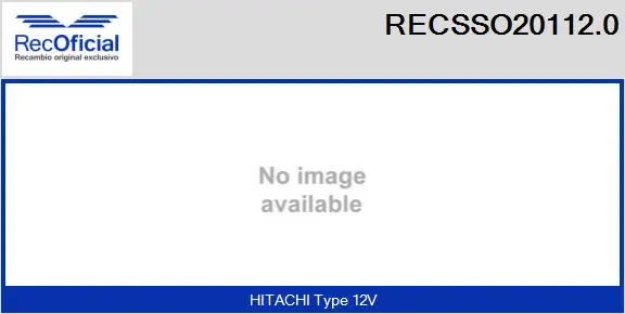 Solenoid Switch, starter (RECSSO20112.0)