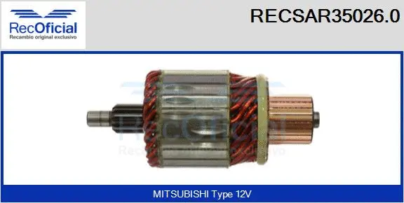 Armature, starter (RECSAR35026.0)