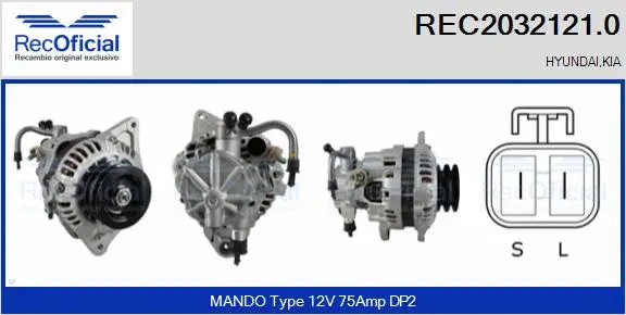 Alternator (REC2032121.0)