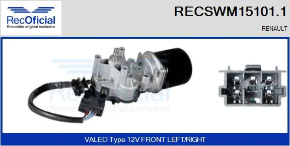 Wiper Motor (RECSWM15101.1)