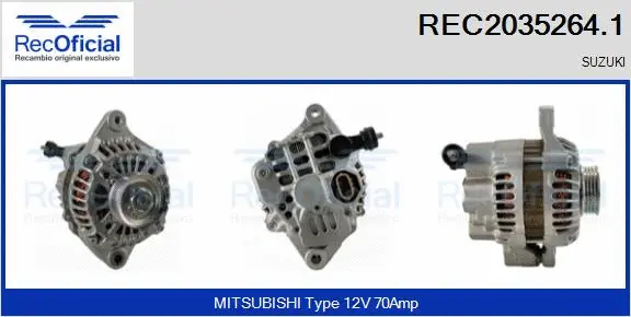 Alternator (REC2035264.1)