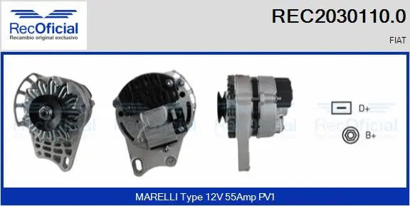 Alternator (REC2030110.0)