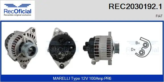 Alternator (REC2030192.1)