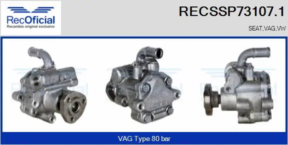 Hydraulic Pump, steering (RECSSP73107.1)