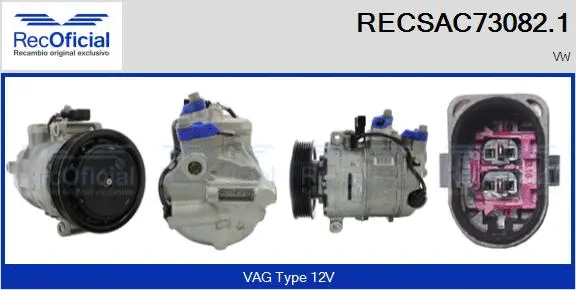 Compressor, air conditioning (RECSAC73082.1)