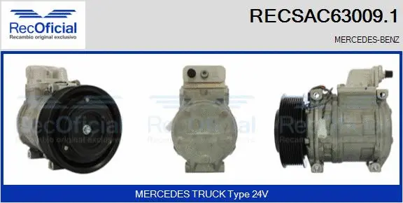 Compressor, air conditioning (RECSAC63009.1)