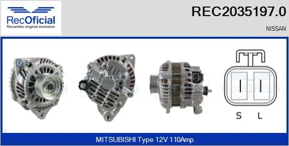 Alternator (REC2035197.0)
