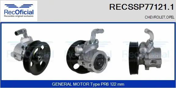 Hydraulic Pump, steering (RECSSP77121.1)
