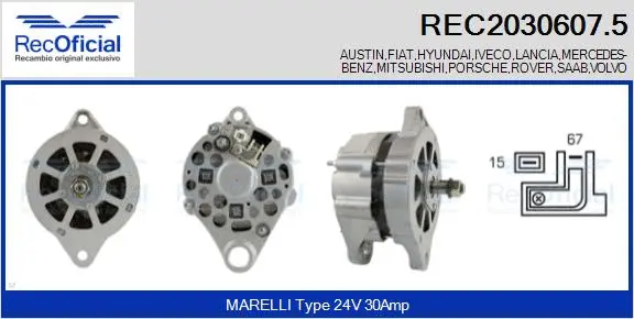 Alternator (REC2030607.5)