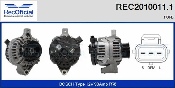 Alternator (REC2010011.1)