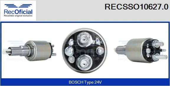 Solenoid Switch, starter (RECSSO10627.0)