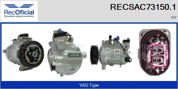 Compressor, air conditioning (RECSAC73150.1)