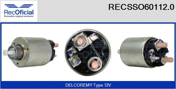 Solenoid Switch, starter (RECSSO60112.0)