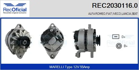 Alternator (REC2030116.0)