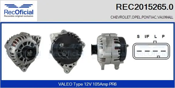 Alternator (REC2015265.0)